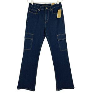 MICHAEL KORS Women's Selma Bootcut Stretch Blue Denim Jean Size 8 High Rise NWT